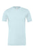 Bella + Canvas BC3001CVC/3001CVC Mens Heather CVC Short Sleeve Crewneck T-Shirt Heather Prism Ice Blue Flat Front