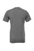 Bella + Canvas BC3001CVC/3001CVC Mens Heather CVC Short Sleeve Crewneck T-Shirt Heather Deep Grey Flat Back