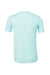 Bella + Canvas BC3001CVC/3001CVC Mens Heather CVC Short Sleeve Crewneck T-Shirt Heather Ice Blue Flat Back