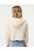 Independent Trading Co. AFX64CRP Womens Crop Hooded Sweatshirt Hoodie Bone Model Back