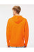 Independent Trading Co. SS4500 Mens Hooded Sweatshirt Hoodie Safety Orange Model Back