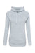 MV Sport W20155 Womens Space-Dyed Cowl Neck Sweatshirt Light Blue Flat Front