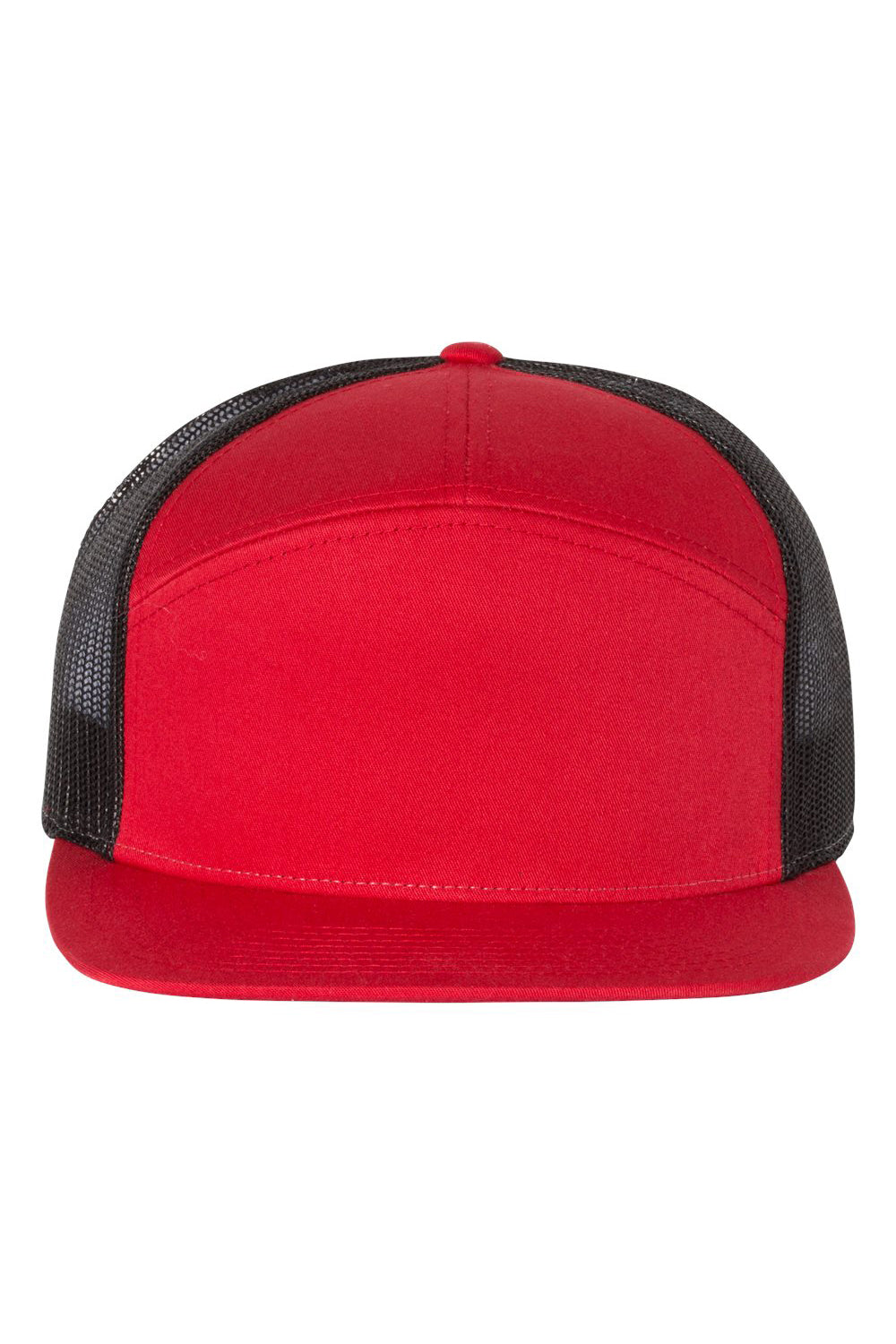 Richardson 168 Mens 7 Trucker Hat Red/Black Flat Front