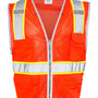 Kishigo Mens Premium Brilliant Series Heavy Duty Class 2 Vest - Fluorescent Red - NEW