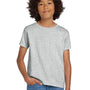 Gildan Youth DryBlend Moisture Wicking Short Sleeve Crewneck T-Shirt - Ash Grey