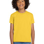 Gildan Youth DryBlend Moisture Wicking Short Sleeve Crewneck T-Shirt - Daisy Yellow