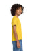 Gildan 8000B/G800B Youth DryBlend Moisture Wicking Short Sleeve Crewneck T-Shirt Daisy Yellow Model Side