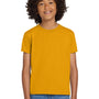 Gildan Youth DryBlend Moisture Wicking Short Sleeve Crewneck T-Shirt - Gold