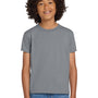 Gildan Youth DryBlend Moisture Wicking Short Sleeve Crewneck T-Shirt - Gravel Grey