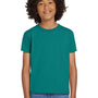 Gildan Youth DryBlend Moisture Wicking Short Sleeve Crewneck T-Shirt - Jade Dome Green