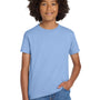 Gildan Youth DryBlend Moisture Wicking Short Sleeve Crewneck T-Shirt - Light Blue