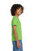 Gildan 8000B/G800B Youth DryBlend Moisture Wicking Short Sleeve Crewneck T-Shirt Lime Green Model Side