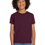 Gildan Youth DryBlend Moisture Wicking Short Sleeve Crewneck T-Shirt - Maroon