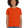 Gildan Youth DryBlend Moisture Wicking Short Sleeve Crewneck T-Shirt - Orange