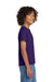 Gildan 8000B/G800B Youth DryBlend Moisture Wicking Short Sleeve Crewneck T-Shirt Purple Model Side