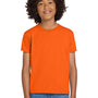 Gildan Youth DryBlend Moisture Wicking Short Sleeve Crewneck T-Shirt - Safety Orange