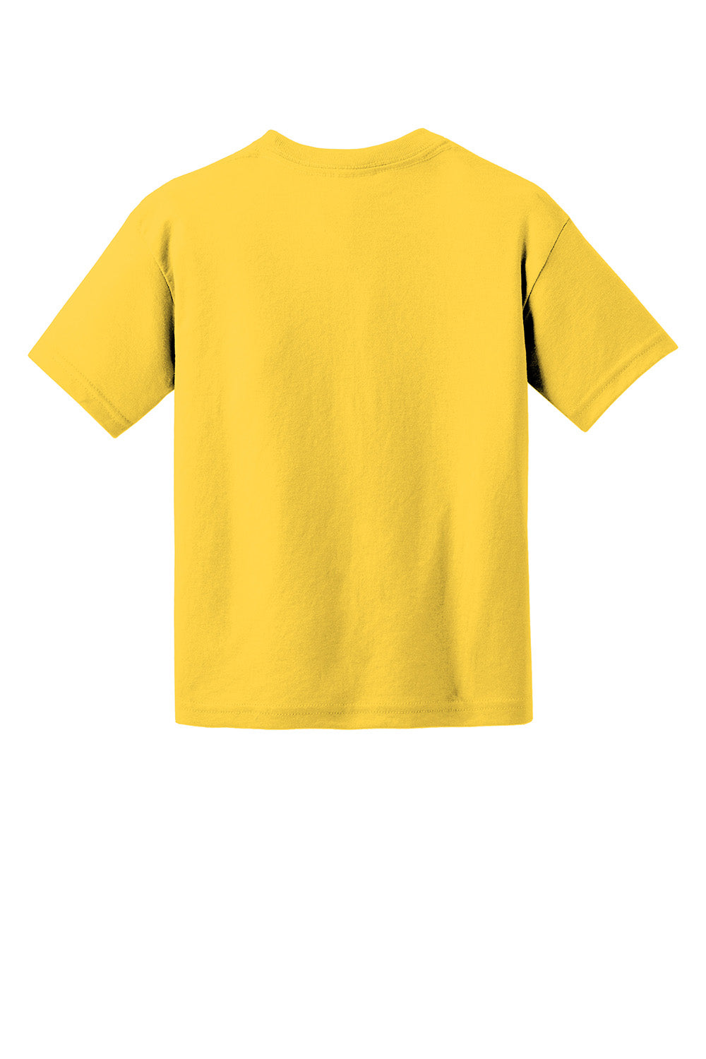 Gildan 8000B/G800B Youth DryBlend Moisture Wicking Short Sleeve Crewneck T-Shirt Daisy Yellow Flat Back