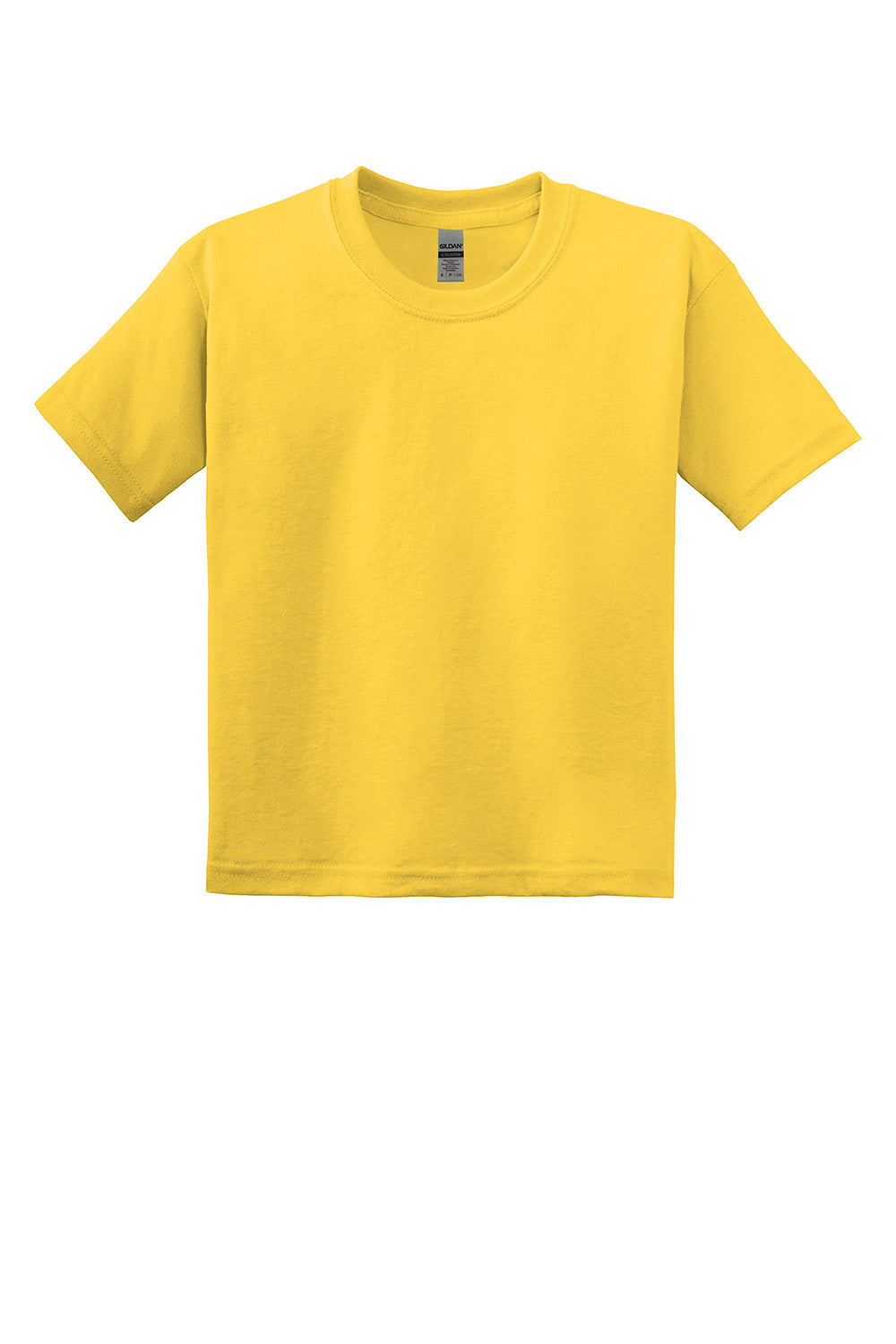 Gildan 8000B/G800B Youth DryBlend Moisture Wicking Short Sleeve Crewneck T-Shirt Daisy Yellow Flat Front