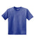 Gildan 8000B/G800B Youth DryBlend Moisture Wicking Short Sleeve Crewneck T-Shirt Heather Royal Blue Flat Front