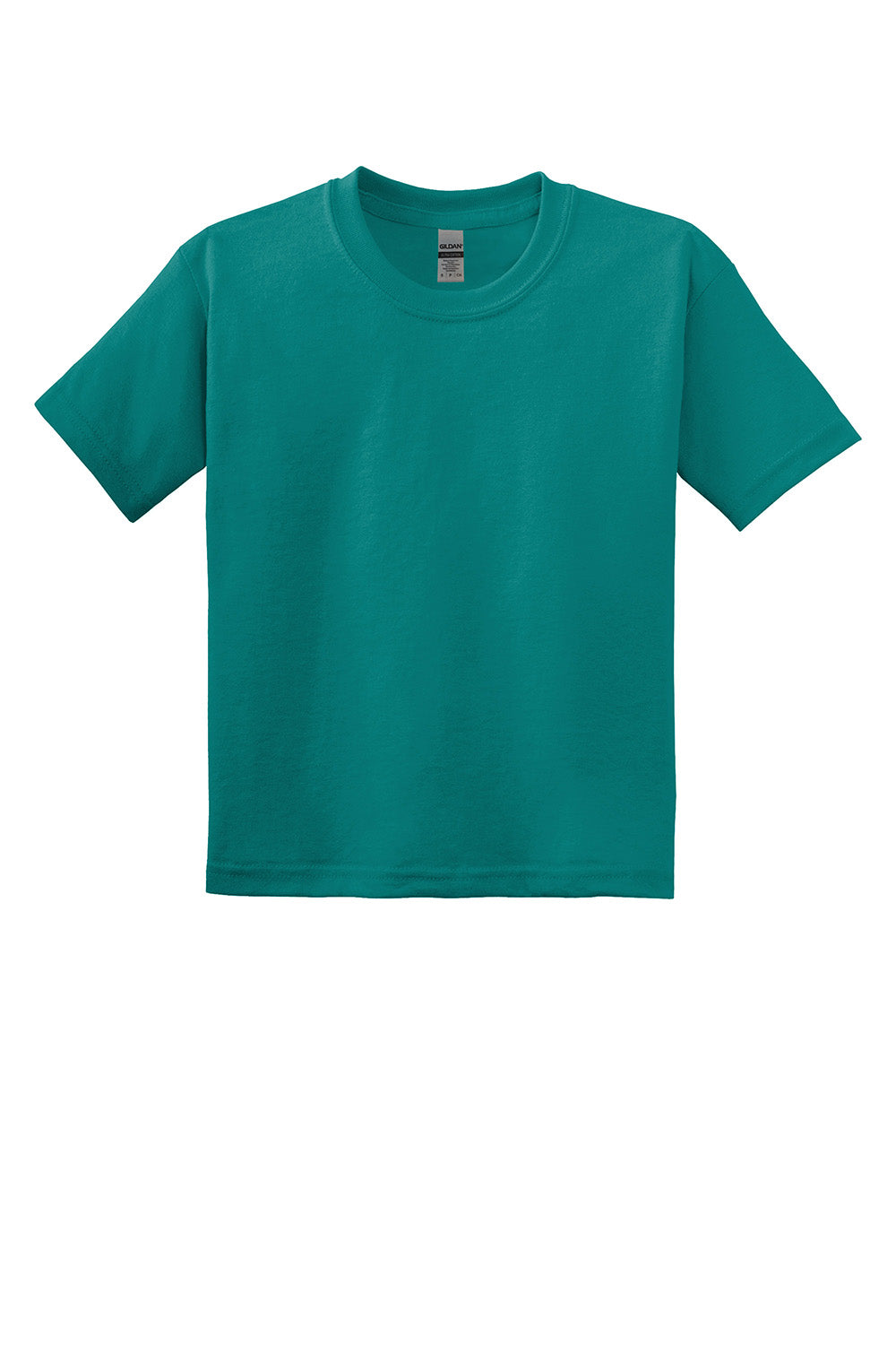 Gildan 8000B/G800B Youth DryBlend Moisture Wicking Short Sleeve Crewneck T-Shirt Jade Dome Green Flat Front