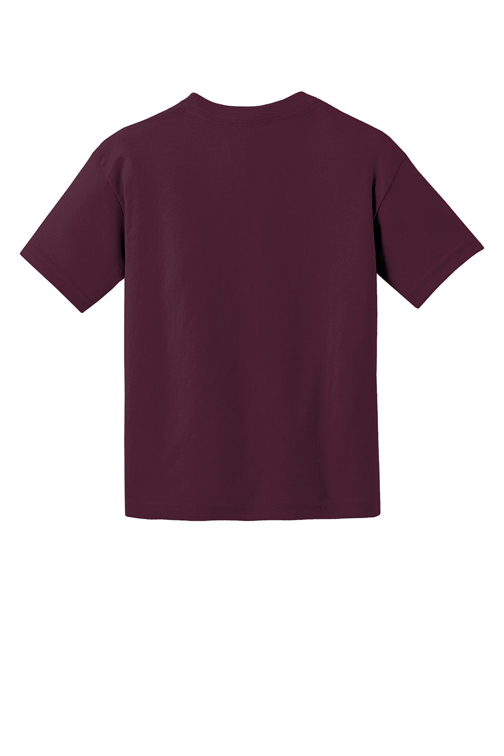 Gildan 8000B/G800B Youth DryBlend Moisture Wicking Short Sleeve Crewneck T-Shirt Maroon Flat Back