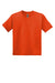 Gildan 8000B/G800B Youth DryBlend Moisture Wicking Short Sleeve Crewneck T-Shirt Orange Flat Front