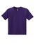 Gildan 8000B/G800B Youth DryBlend Moisture Wicking Short Sleeve Crewneck T-Shirt Purple Flat Front