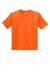 Gildan 8000B/G800B Youth DryBlend Moisture Wicking Short Sleeve Crewneck T-Shirt Safety Orange Flat Front