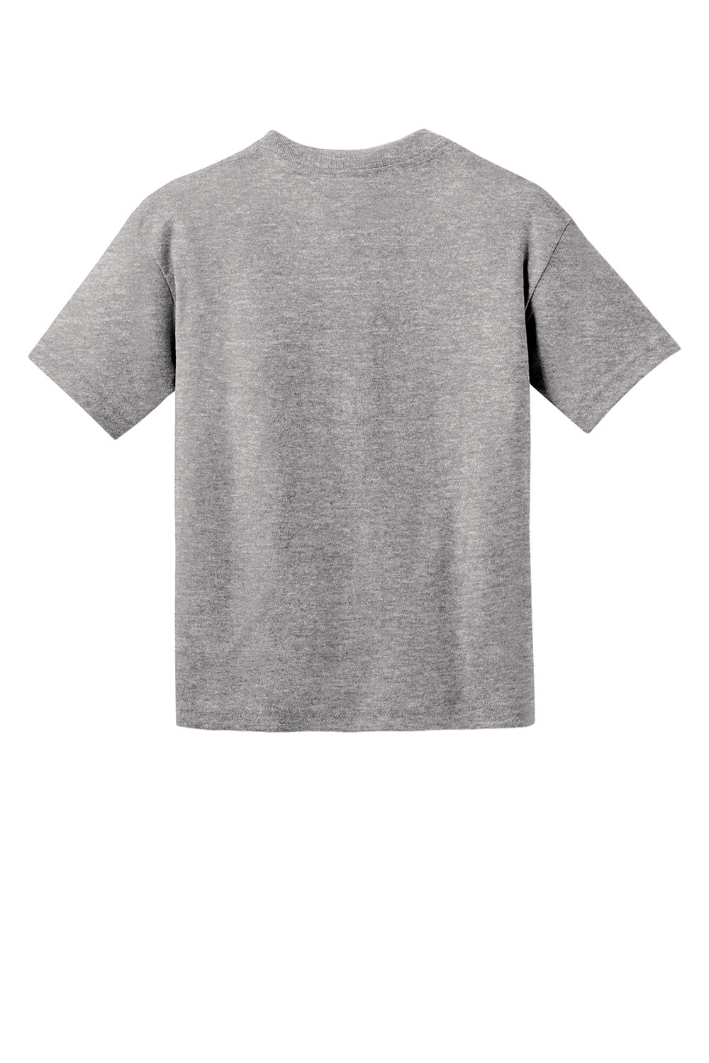 Gildan 8000B/G800B Youth DryBlend Moisture Wicking Short Sleeve Crewneck T-Shirt Sport Grey Flat Back