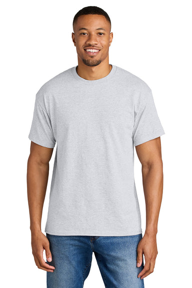 Gildan 8000/G800 Mens DryBlend Moisture Wicking Short Sleeve Crewneck T-Shirt Ash Grey Model Front