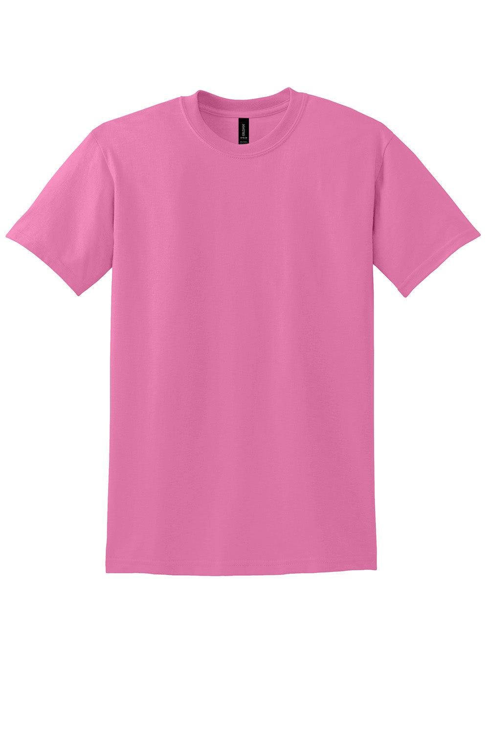 Gildan 8000/G800 Mens DryBlend Moisture Wicking Short Sleeve Crewneck T-Shirt Azalea Pink Flat Front