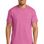 Gildan Mens DryBlend Moisture Wicking Short Sleeve Crewneck T-Shirt - Azalea Pink