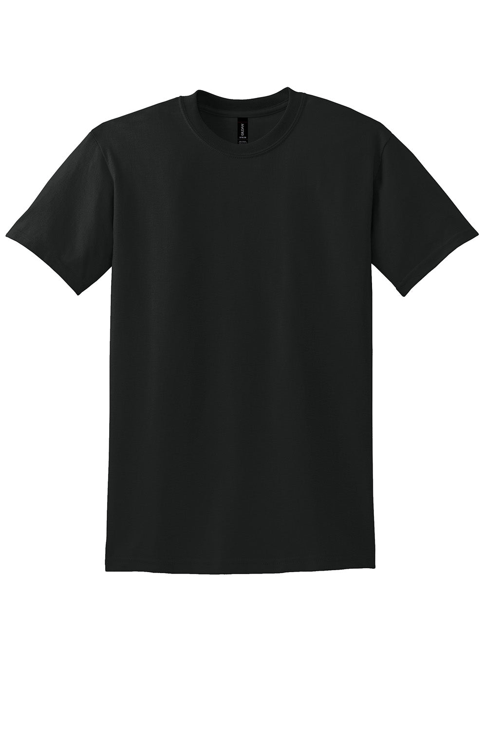 Gildan 8000/G800 Mens DryBlend Moisture Wicking Short Sleeve Crewneck T-Shirt Black Flat Front