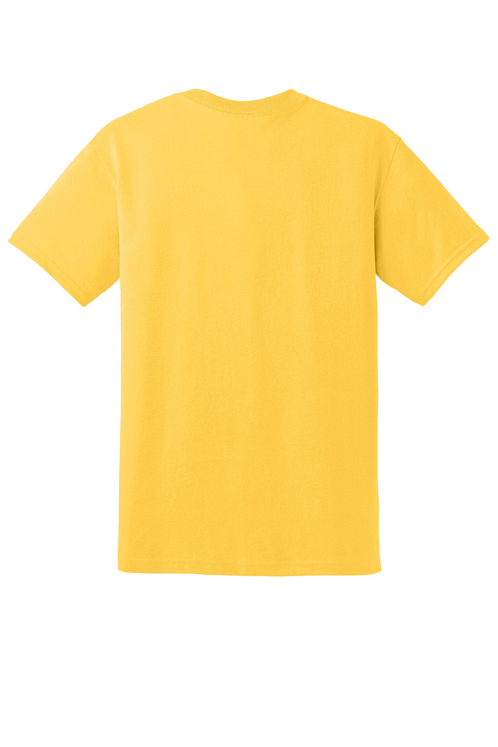 Gildan 8000/G800 Mens DryBlend Moisture Wicking Short Sleeve Crewneck T-Shirt Daisy Yellow Flat Back