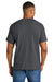 Gildan 8000/G800 Mens DryBlend Moisture Wicking Short Sleeve Crewneck T-Shirt Heather Dark Grey Model Back