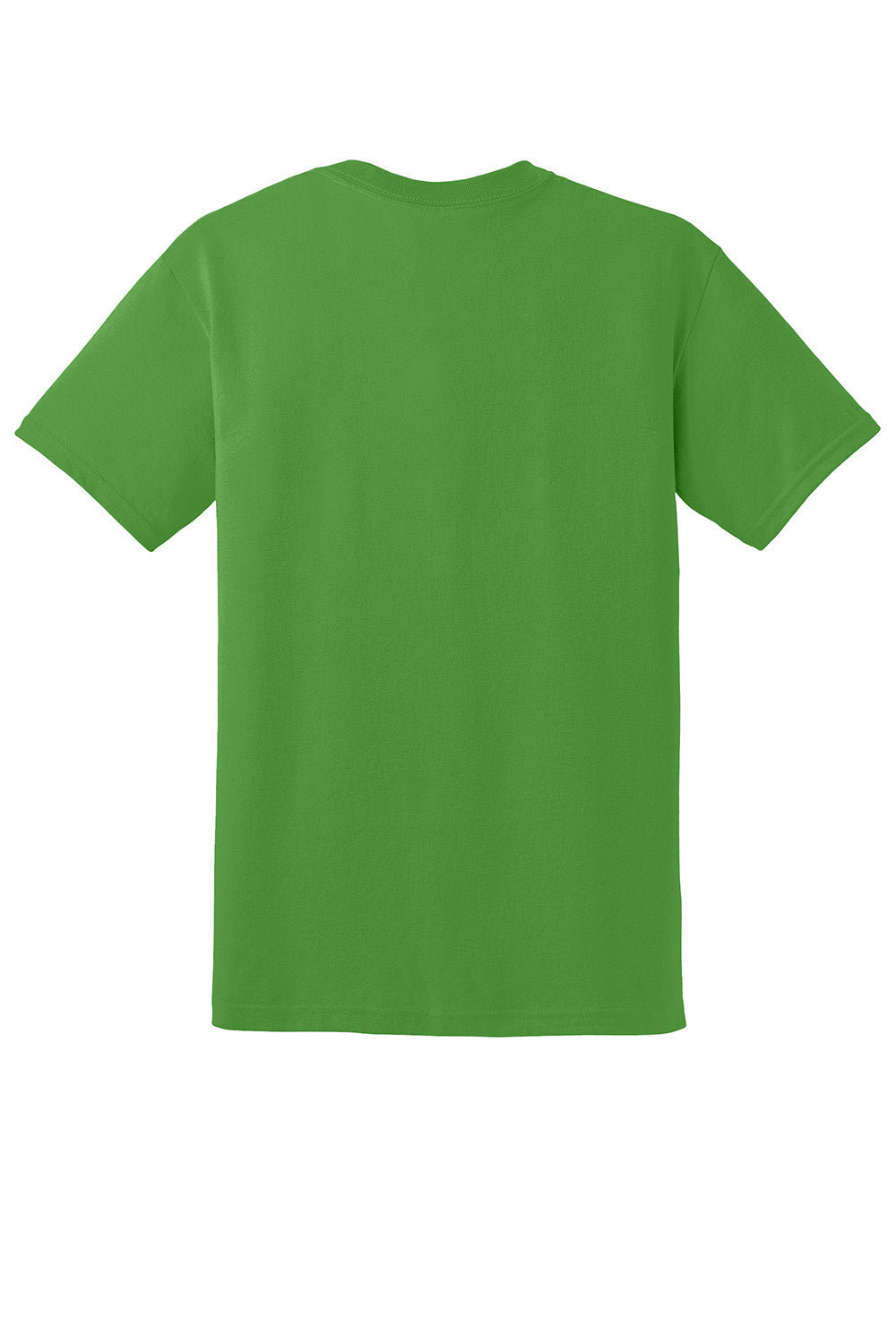 Gildan 8000/G800 Mens DryBlend Moisture Wicking Short Sleeve Crewneck T-Shirt Electric Green Flat Back