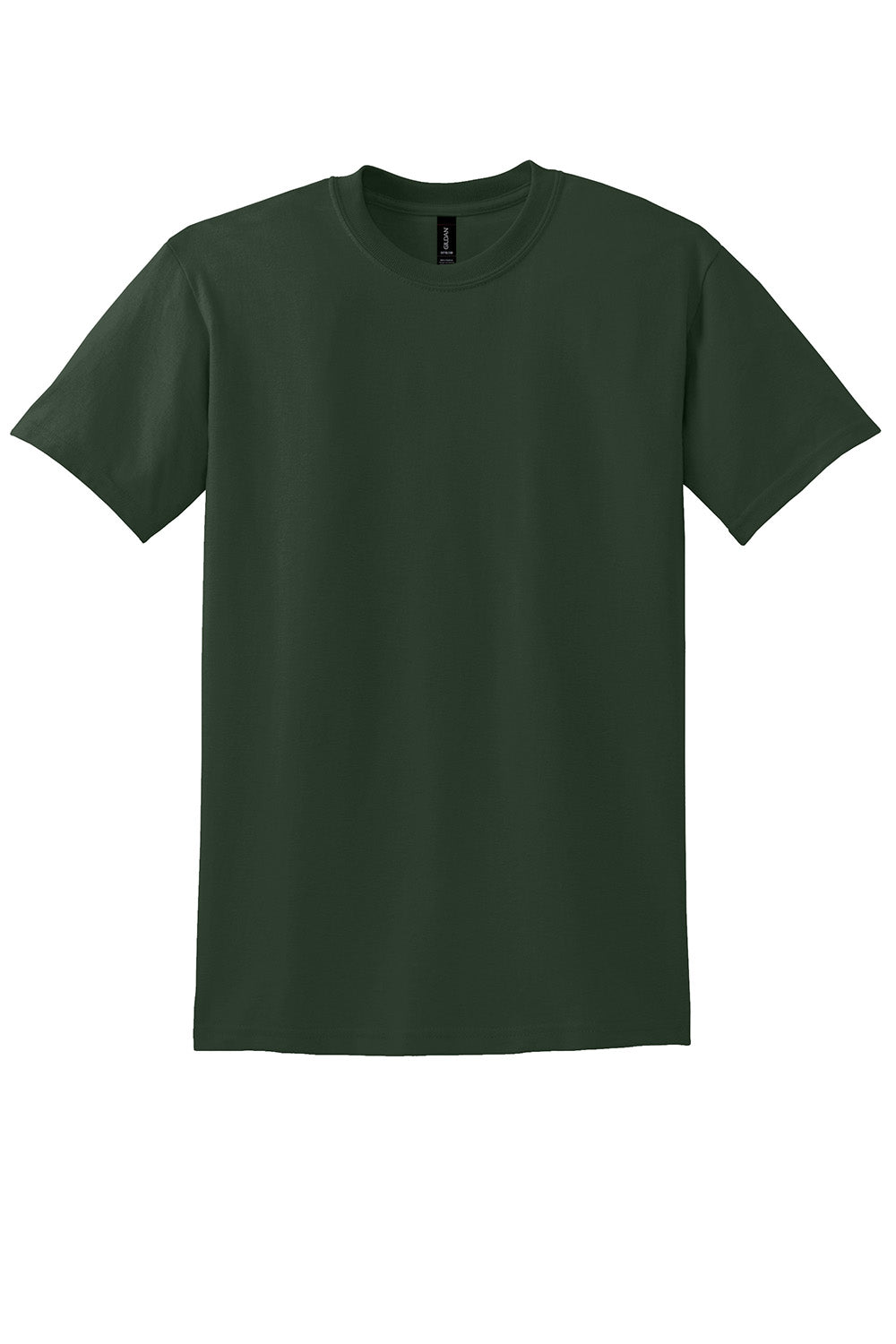 Gildan 8000/G800 Mens DryBlend Moisture Wicking Short Sleeve Crewneck T-Shirt Forest Green Flat Front