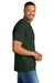 Gildan 8000/G800 Mens DryBlend Moisture Wicking Short Sleeve Crewneck T-Shirt Forest Green Model Side