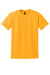 Gildan 8000/G800 Mens DryBlend Moisture Wicking Short Sleeve Crewneck T-Shirt Gold Flat Front