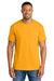 Gildan 8000/G800 Mens DryBlend Moisture Wicking Short Sleeve Crewneck T-Shirt Gold Model Front