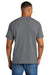 Gildan 8000/G800 Mens DryBlend Moisture Wicking Short Sleeve Crewneck T-Shirt Heather Graphite Grey Model Back