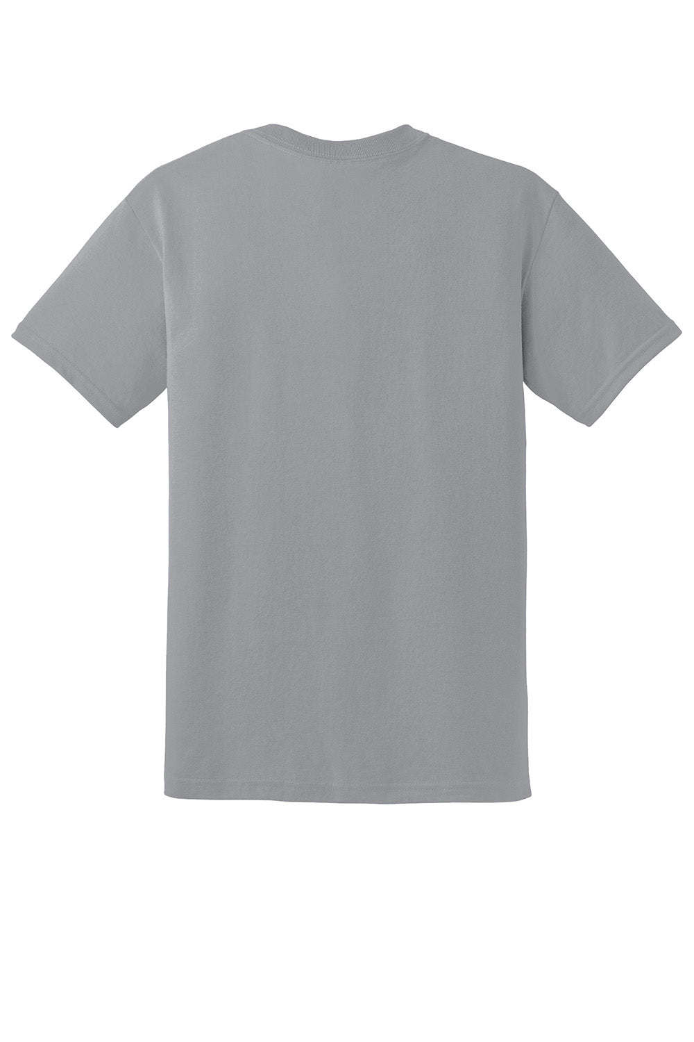 Gildan 8000/G800 Mens DryBlend Moisture Wicking Short Sleeve Crewneck T-Shirt Gravel Grey Flat Back