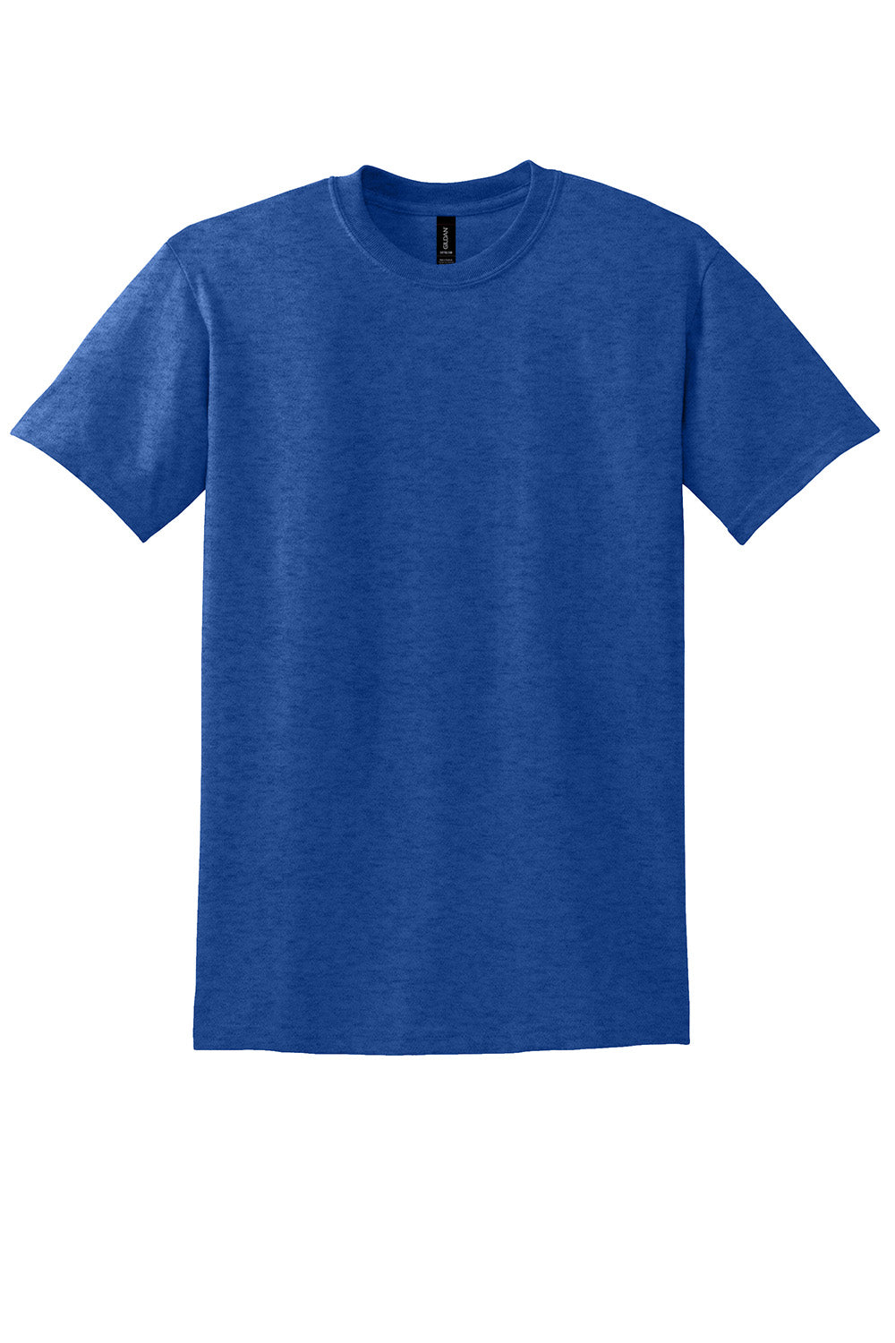 Gildan 8000/G800 Mens DryBlend Moisture Wicking Short Sleeve Crewneck T-Shirt Heather Royal Blue Flat Front