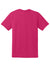 Gildan 8000/G800 Mens DryBlend Moisture Wicking Short Sleeve Crewneck T-Shirt Heliconia Pink Flat Back