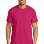 Gildan Mens DryBlend Moisture Wicking Short Sleeve Crewneck T-Shirt - Heliconia Pink