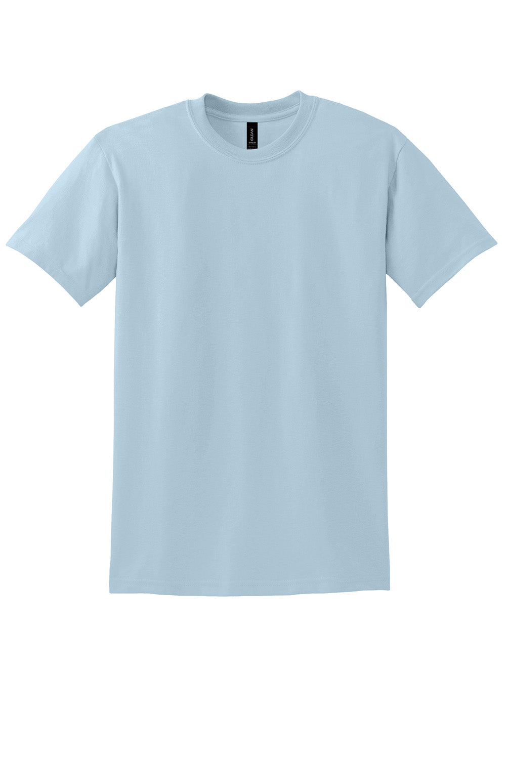 Gildan 8000/G800 Mens DryBlend Moisture Wicking Short Sleeve Crewneck T-Shirt Light Blue Flat Front