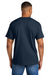 Gildan 8000/G800 Mens DryBlend Moisture Wicking Short Sleeve Crewneck T-Shirt Navy Blue Model Back