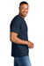 Gildan 8000/G800 Mens DryBlend Moisture Wicking Short Sleeve Crewneck T-Shirt Navy Blue Model Side