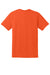 Gildan 8000/G800 Mens DryBlend Moisture Wicking Short Sleeve Crewneck T-Shirt Orange Flat Back