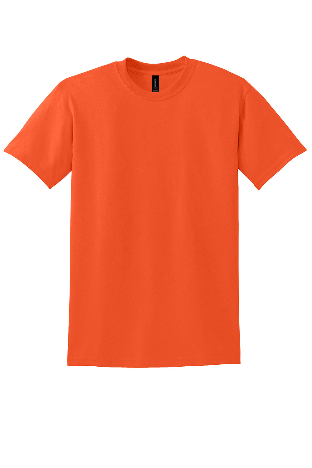 Gildan 8000/G800 Mens DryBlend Moisture Wicking Short Sleeve Crewneck T-Shirt Orange Flat Front